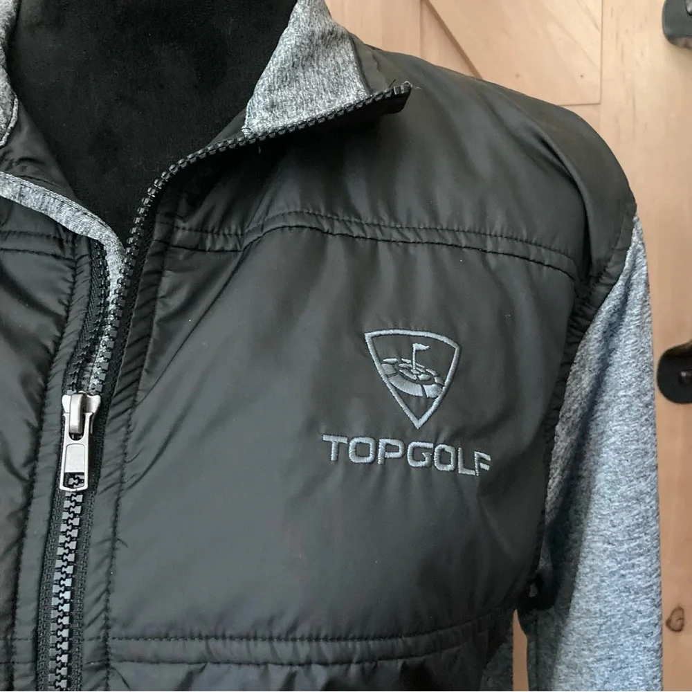 Women's Topgolf Black and Gray Lightweight Jacket Small - Picture 2 of 9